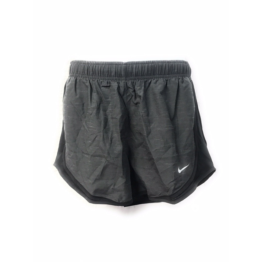 Nike Women's DRI-FIT Tempo Running Shorts Heather Gray Blk Size SM DB4487 EUC! - Picture 2 of 5